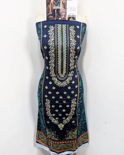 Fancy Embroidered + Printed Lawn 3Pc Unstitched