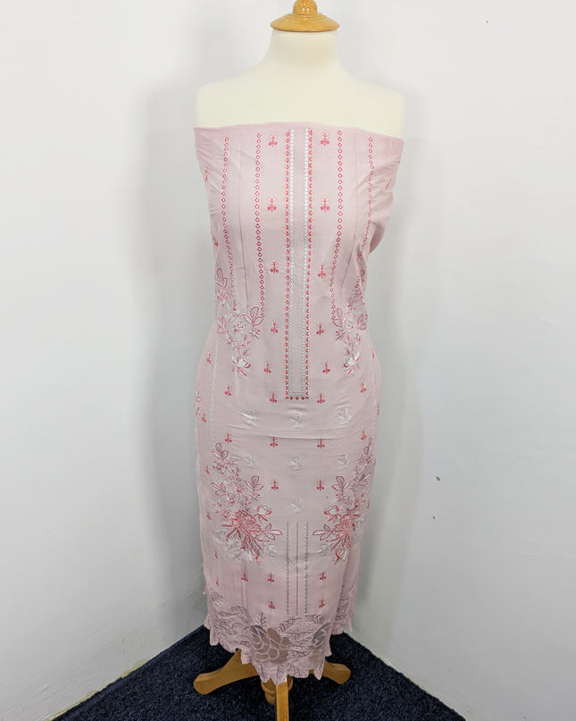 Fancy Embroidered Lawn With Chikankari Cut Work