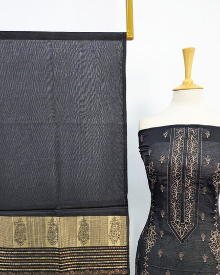 Fancy Embroidered Lawn with Banarasi Work Dupatta 3PC Unstitched