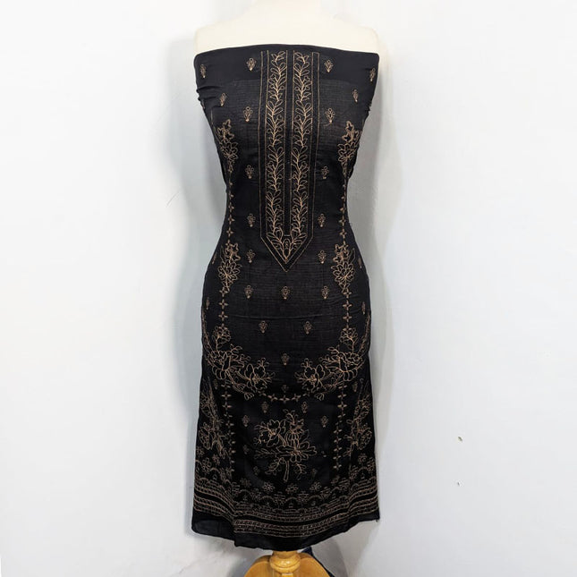 Fancy Embroidered Lawn with Banarasi Work Dupatta 3PC Unstitched