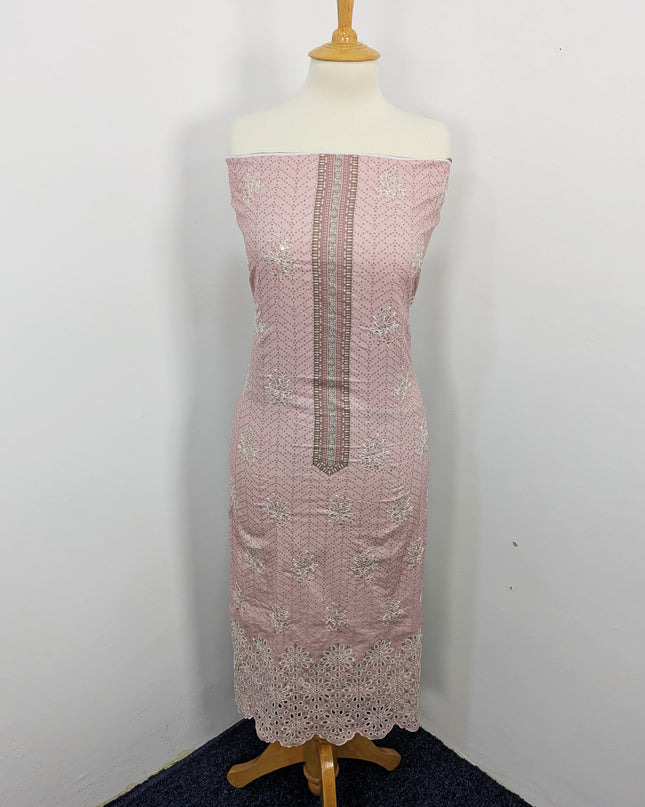Fancy Printed Lawn With Embroidered + Chikankari CutWork