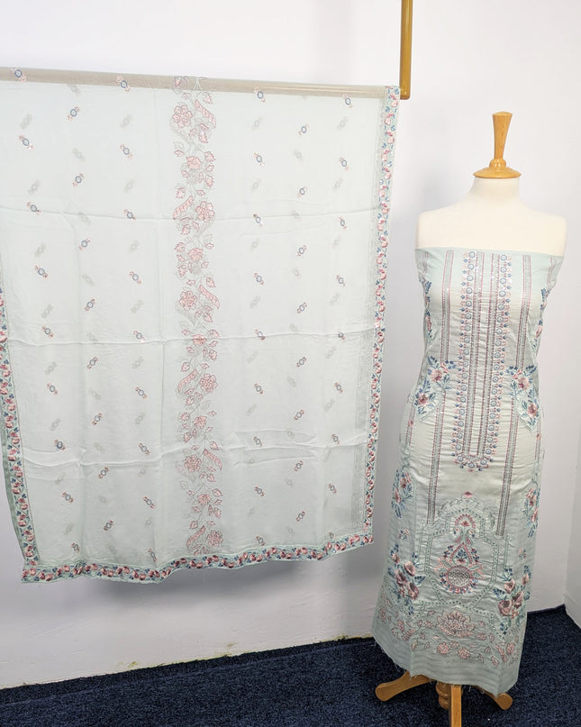 Fancy Embroidered Lawn with Chikankari work
