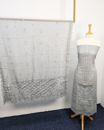 Fancy Embroidered Lawn with Chikankari work