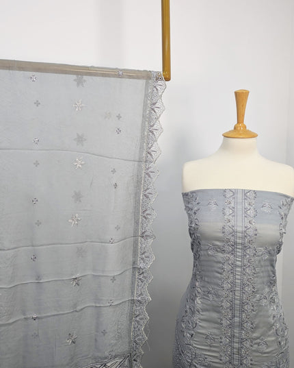 Fancy Embroidered Lawn with Chikankari work