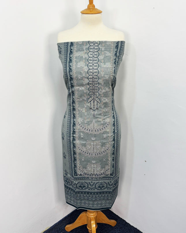 Fancy Printed + Embroidered Work Lawn