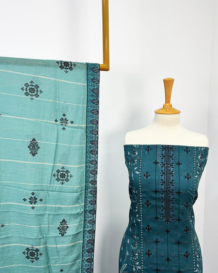Fancy Printed + Embroidered Work Lawn