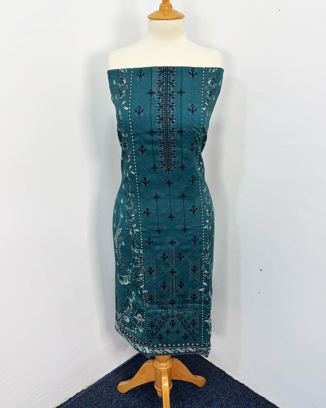 Fancy Printed + Embroidered Work Lawn