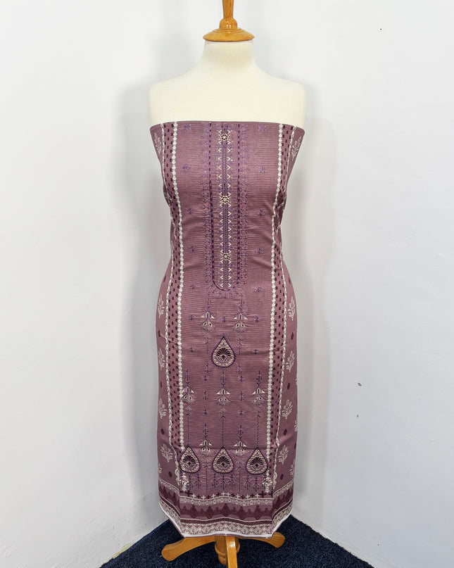 Fancy Printed + Embroidered Work Lawn