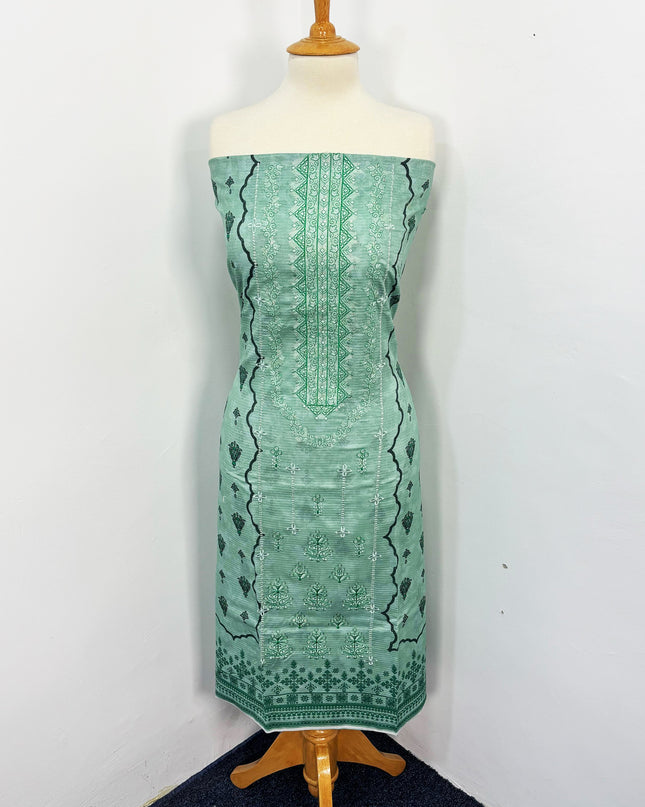 Fancy Printed + Embroidered Work Lawn