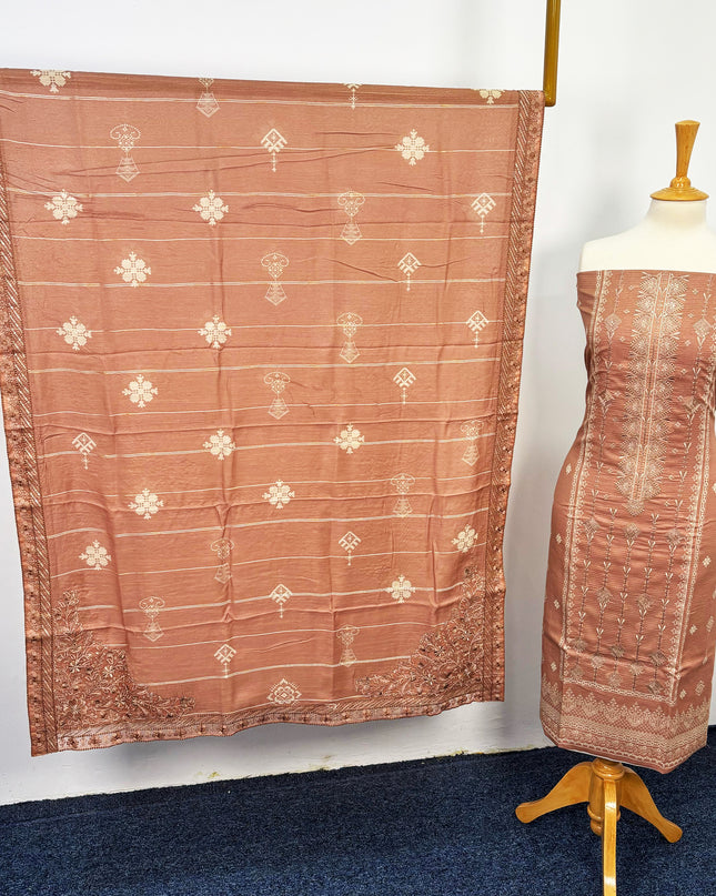 Fancy Printed + Embroidered Work Lawn