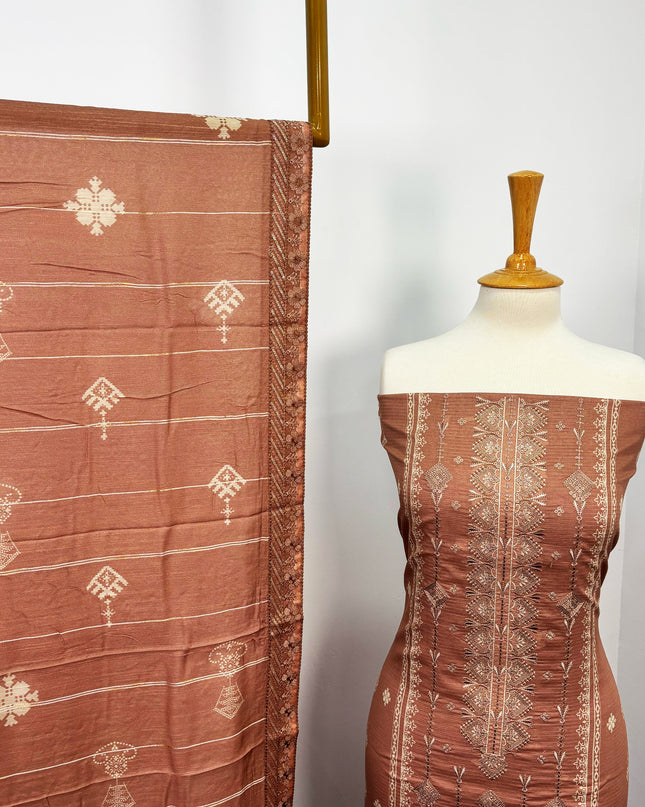 Fancy Printed + Embroidered Work Lawn