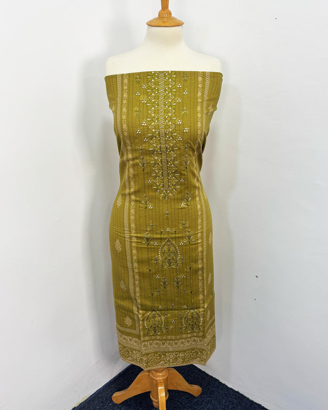 Fancy Printed + Embroidered Work Lawn