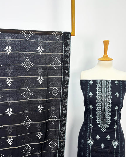 Fancy Printed + Embroidered Work Lawn