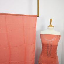 Load image into Gallery viewer, Mukesh Work Lawn With Chiffon Dupatta 3pc Unstitched
