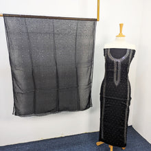 Load image into Gallery viewer, Mukesh Work Lawn With Chiffon Dupatta 3pc Unstitched
