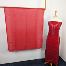 Load image into Gallery viewer, Mukesh Work Lawn With Chiffon Dupatta 3pc Unstitched
