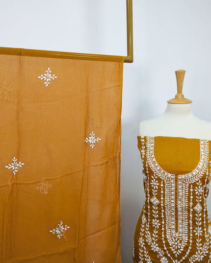 Handmade Pakka Tanka Embroidered Lawn 3pc Unstitched