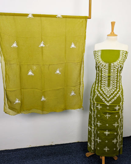 Handmade Pakka Tanka Embroidered Lawn 3pc Unstitched