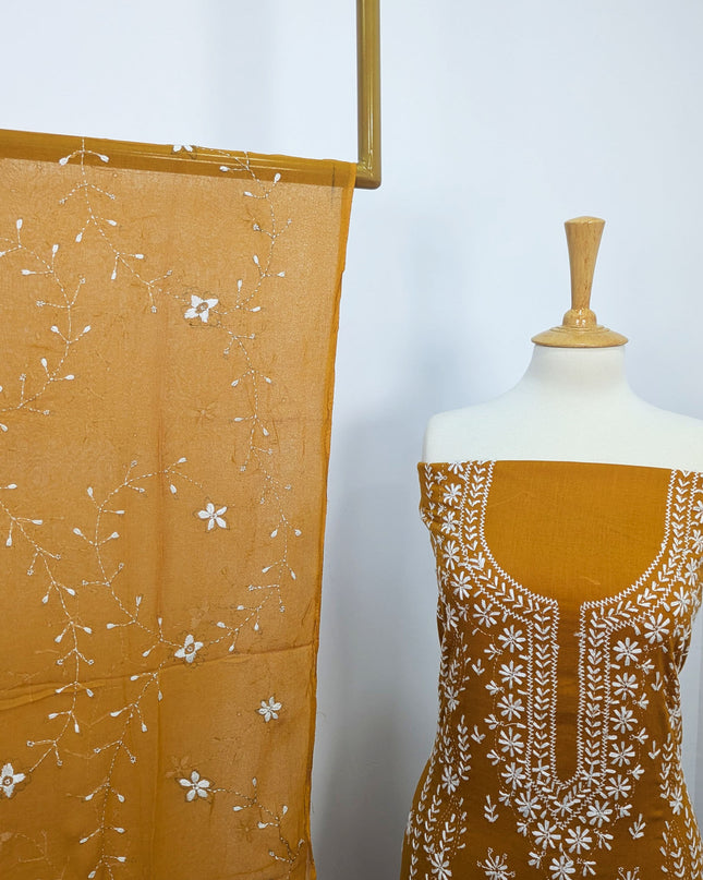 Handmade Pakka Tanka Embroidered Lawn 3pc Unstitched