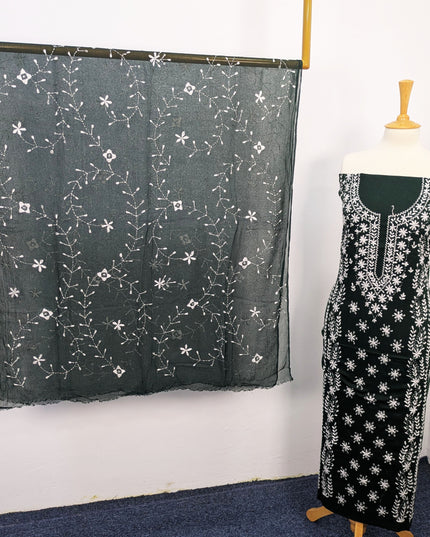 Handmade Pakka Tanka Embroidered Lawn 3pc Unstitched