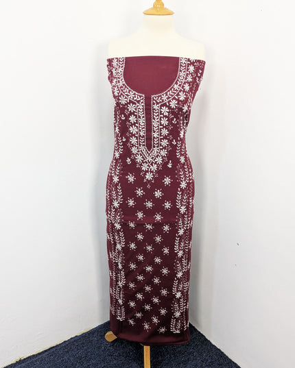 Handmade Pakka Tanka Embroidered Lawn 3pc Unstitched