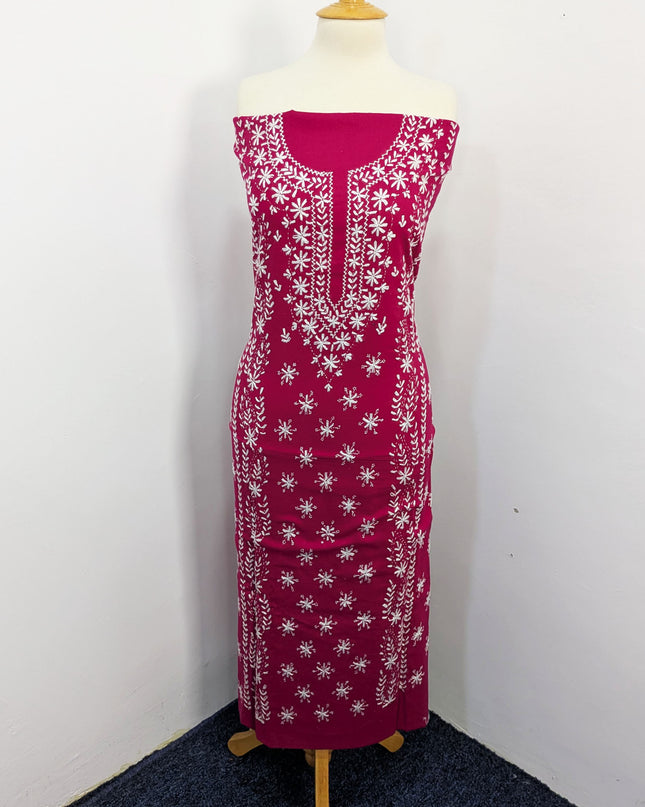 Handmade Pakka Tanka Embroidered Lawn 3pc Unstitched