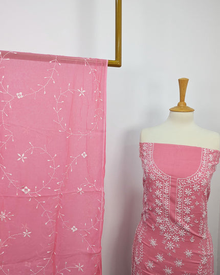 Handmade Pakka Tanka Embroidered Lawn 3pc Unstitched
