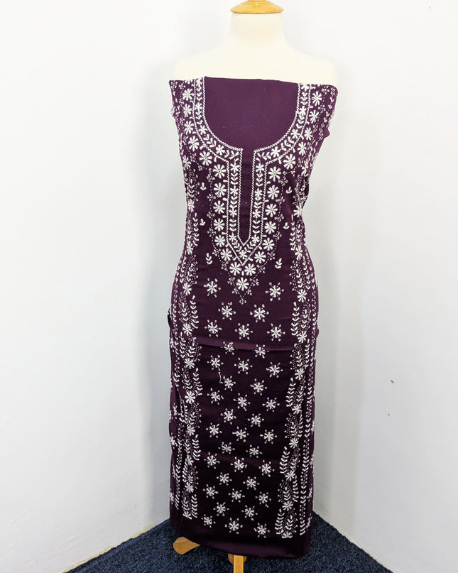 Handmade Pakka Tanka Embroidered Lawn 3pc Unstitched