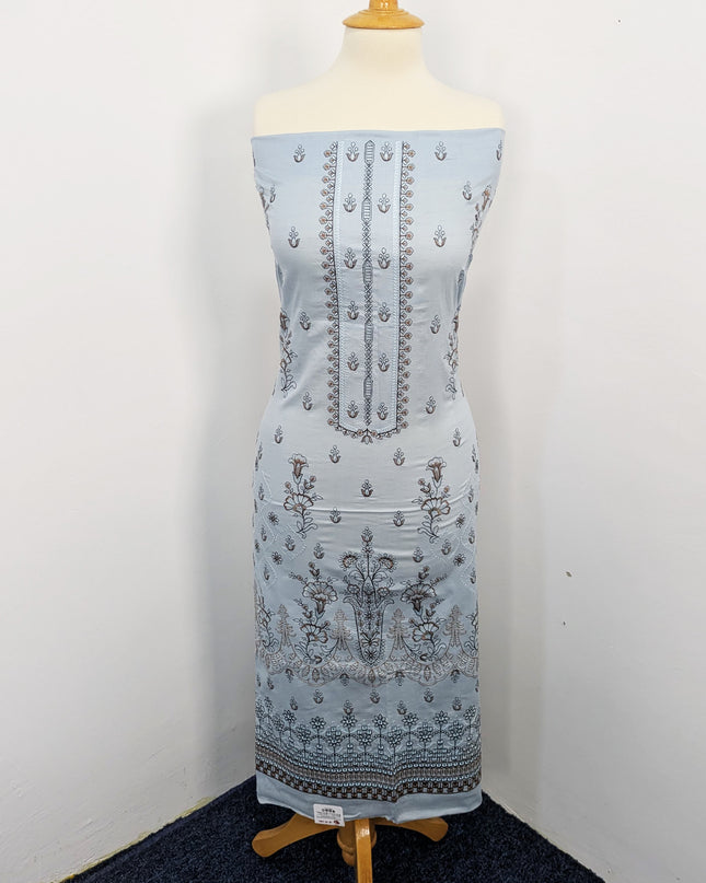 Embroidered Bana Dora Lawn with Embroidered Printed Crinkle Dupatta