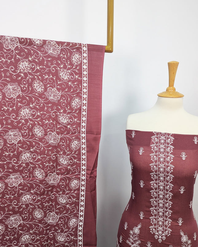 Fancy Embroidered Lawn Full Jaal Work