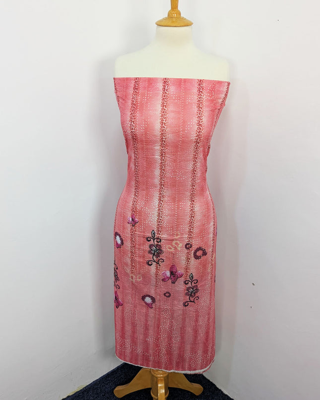 Fancy Digital Printed Lawn With Chikankari Work