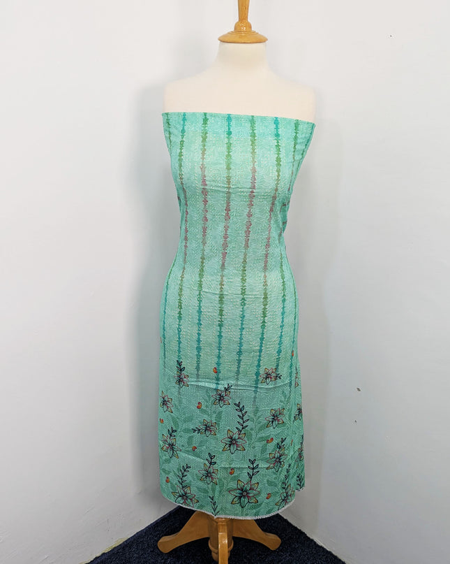 Fancy Digital Printed Lawn With Chikankari Work