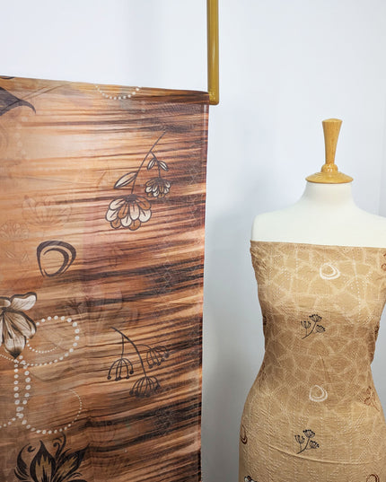 Fancy Digital Printed Lawn With Chikankari Work