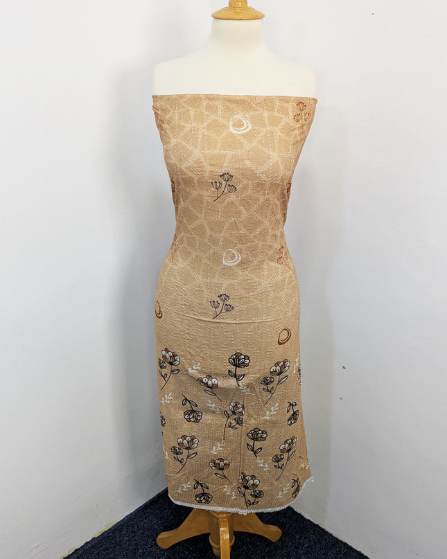Fancy Digital Printed Lawn With Chikankari Work