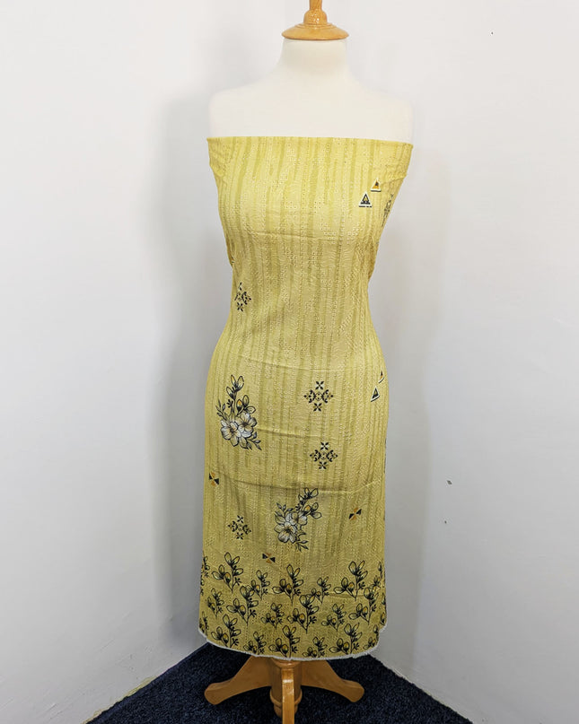 Fancy Digital Printed Lawn With Chikankari Work