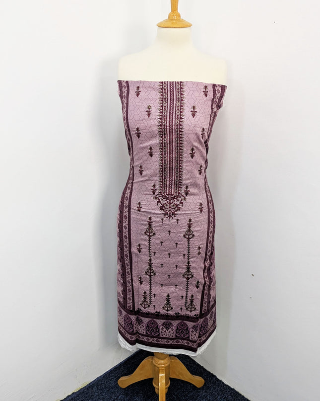 Fancy Embroidered + Printed Lawn Unstitched