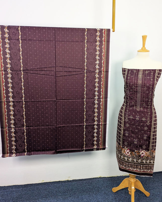 Fancy Embroidered + Printed Lawn Unstitched