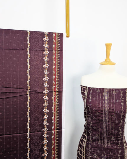 Fancy Embroidered + Printed Lawn Unstitched