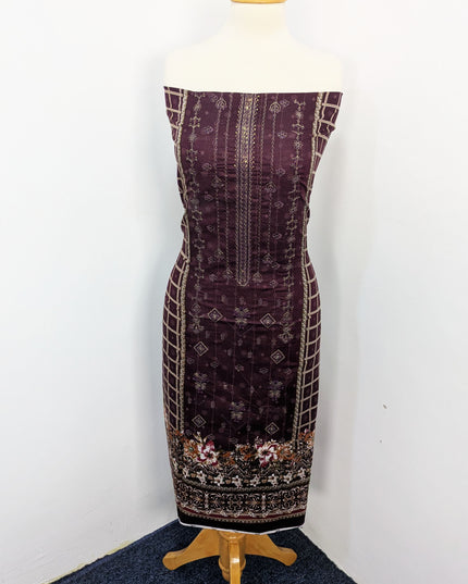 Fancy Embroidered + Printed Lawn Unstitched