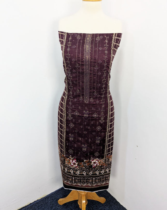 Fancy Embroidered + Printed Lawn Unstitched