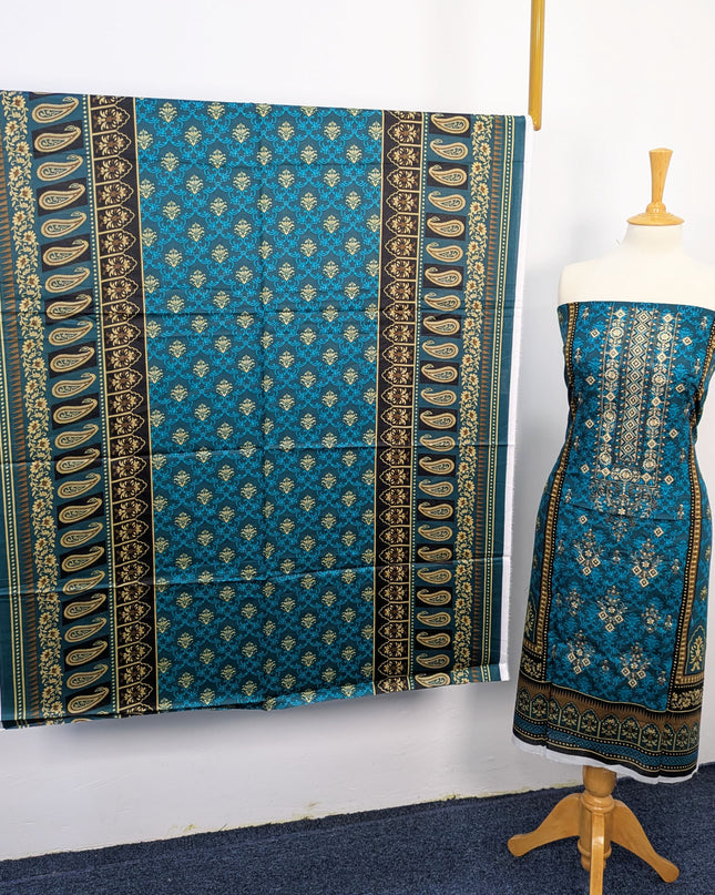 Fancy Embroidered + Printed Lawn Unstitched