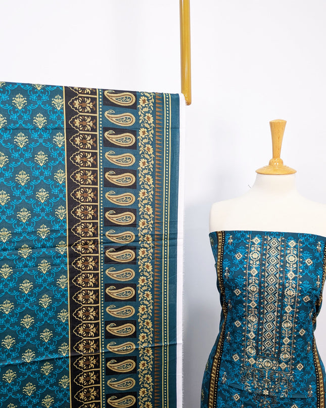 Fancy Embroidered + Printed Lawn Unstitched