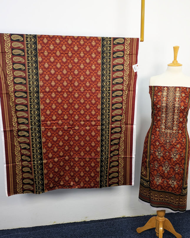 Fancy Embroidered + Printed Lawn Unstitched