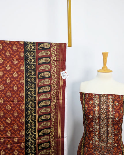 Fancy Embroidered + Printed Lawn Unstitched