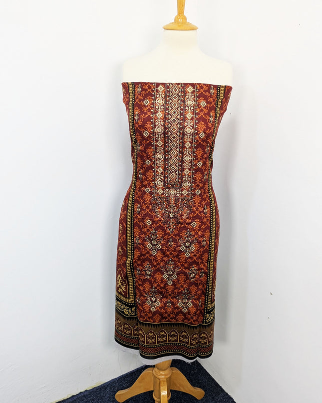 Fancy Embroidered + Printed Lawn Unstitched