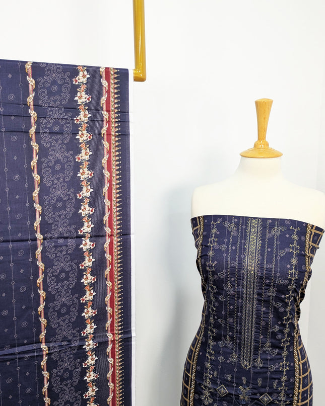 Fancy Embroidered + Printed Lawn Unstitched