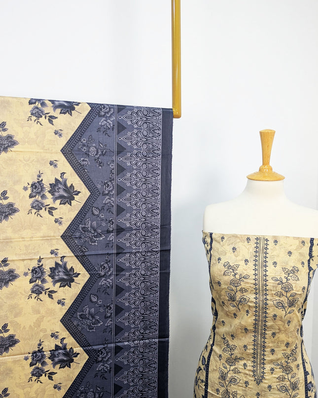 Fancy Embroidered + Printed Lawn 3piece Unstitched