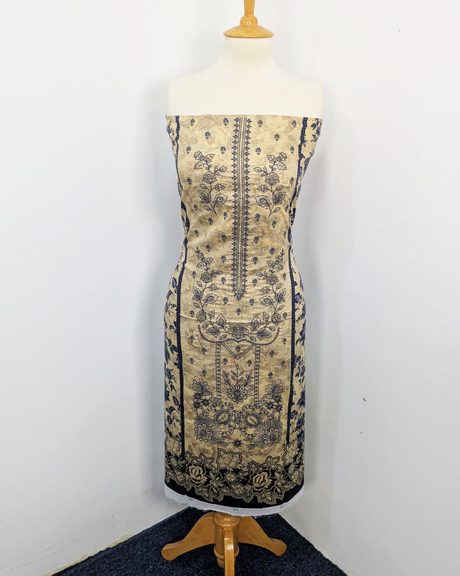 Fancy Embroidered + Printed Lawn 3piece Unstitched