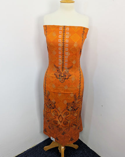 Fancy Embroidered + Digital Printed Lawn With Chiffon Dupatta