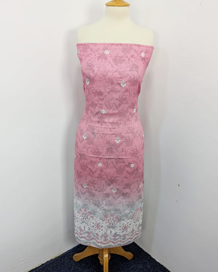 Fancy Embroidered + Digital Printed Lawn